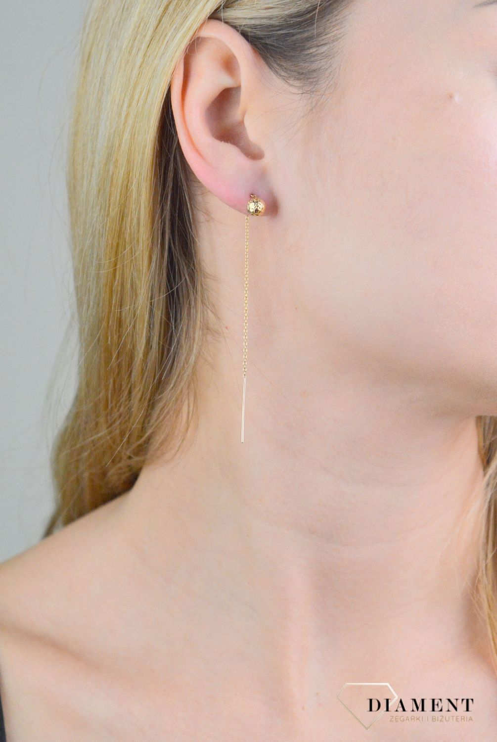 Kolczyki wiszące kulki grawerowane przeciągane próba 375, KL 5183 375 (1).jpg